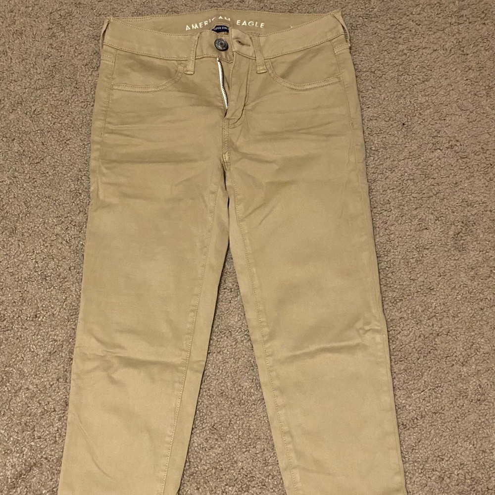 American Eagle khaki jeggings